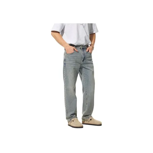 GEOREFOOL NB0037 Грязь Синий Мужские Джинсы