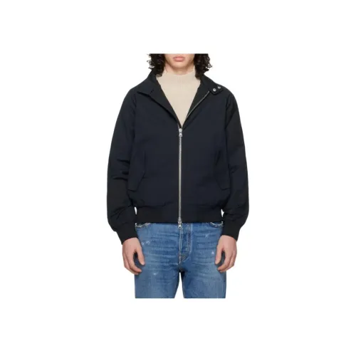 Vetements Темно-синие мужские куртки