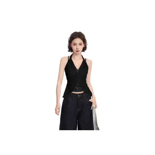 Princess Berdele Майка Верхняя одежда Горячая девушка Внутренняя база Дизайн Без рукавов Mock Два предмета Топ Женские