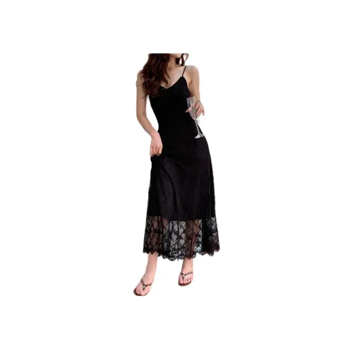 NANING9 Slip Платье Женское Черное