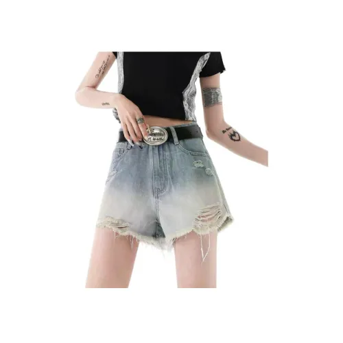 Шорты из денима "Flowers in Water" Женские