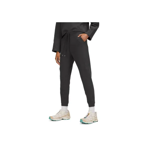 lululemon Ткани в рубчик Повседневные Брюки Женские Черный Серый