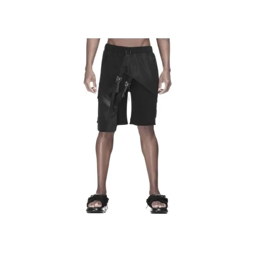 NORVINCY Городской Techwear Эластичный шнур 3D-эффект Накладной карман Карго шорты Унисекс