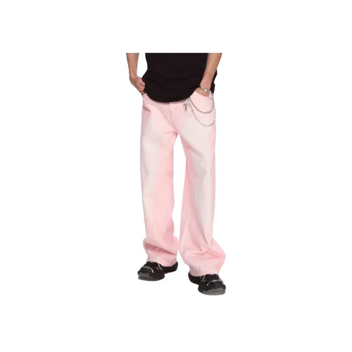 ALL IN Peach Pink Men's Jeans
