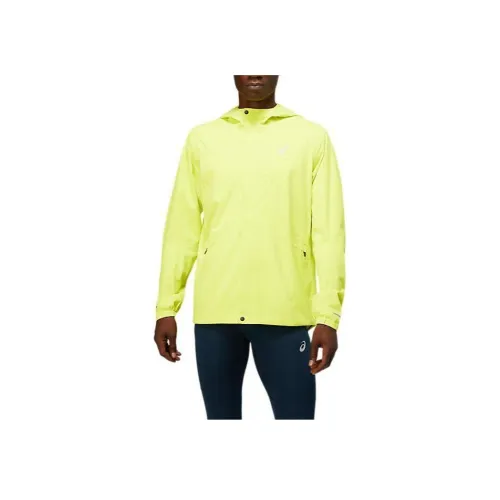 Asics Accelerate Куртка Куртки Пальто Мужской Желтый