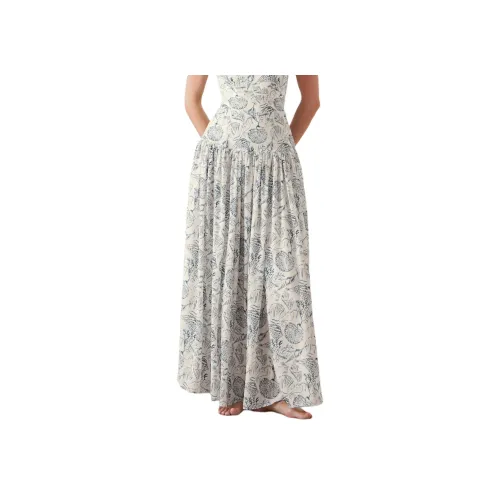 Visual Mood Blue Long Skirt Женские Повседневные длинные юбки