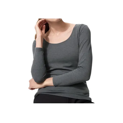 UNIQLO Серые Женские T-рубашки