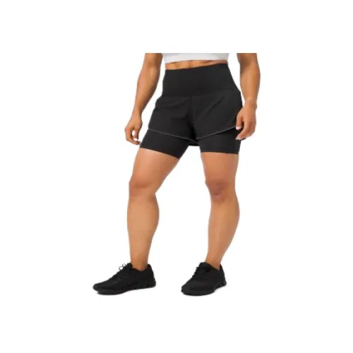 lululemon Fast and Free *Элитные спортивные шорты женские черные