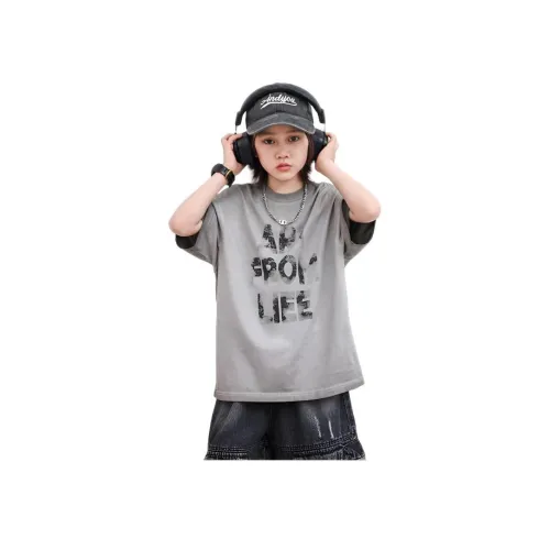 Than Than Me Лето Детская Круглый вырез Мода Бренд T-рубашка