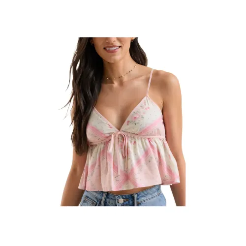 ALTAR'D STATE Bea Bandana Принт Babydoll Топ Топ на бретелях Женские