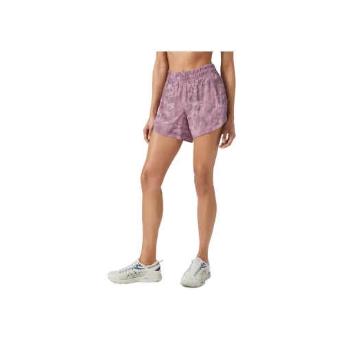 lululemon Track That Спортивные шорты Женские Камуфляж Розово-серый Коричневый Смешанный цвет