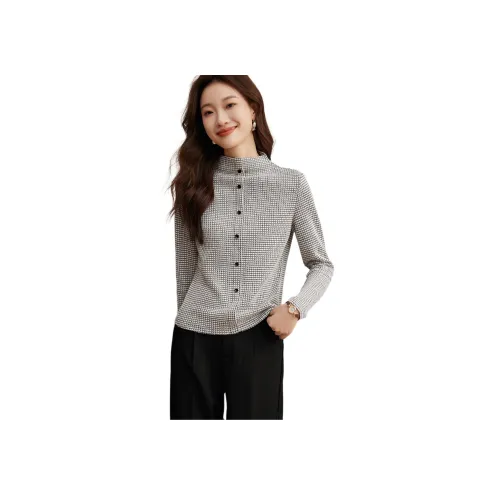 Mo Han Yi Mei Трикотаж Женский Черный Резинка Цвет