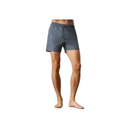 Calvin Klein Gray Men's Swimwear  
Кальвин Кляйн Серый Мужской Плавательный костюм