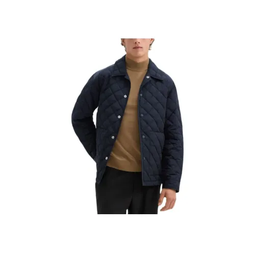 THEORY Темно-синий Мужской Пуховик