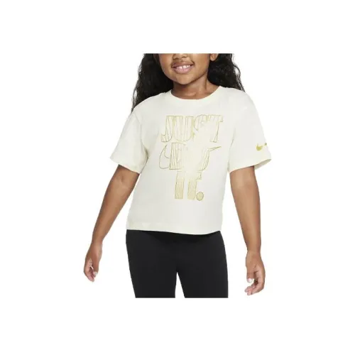 Nike Детская одежда SHINE Boxy Tee T-рубашка Детская Белая