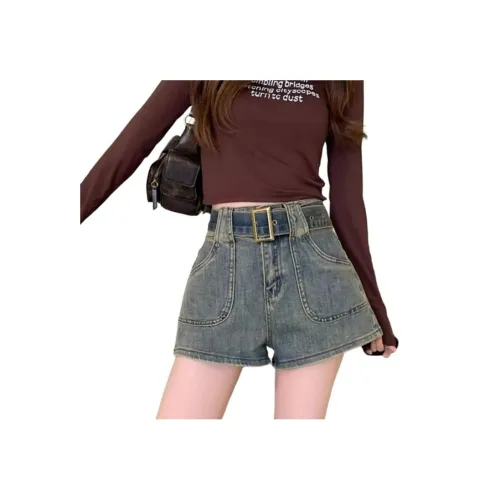 Aimilian Blue Женские джинсовые шорты