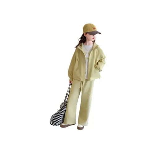 Than than me Желтый Толстовка Одежда Комплекты Школьный возраст Повседневная спортивная одежда