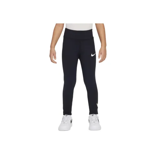 Детские 3-7 лет Nike Вязаные тренировочные штаны Черные