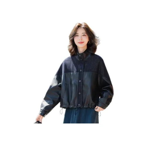 Pure Shimane кожаная куртка для женщин