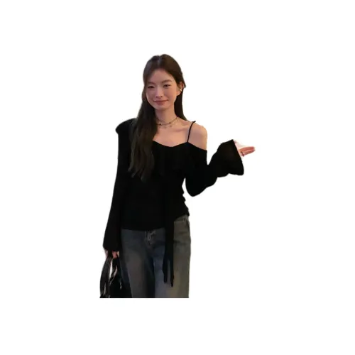 BVODE Черные Женские T-рубашки