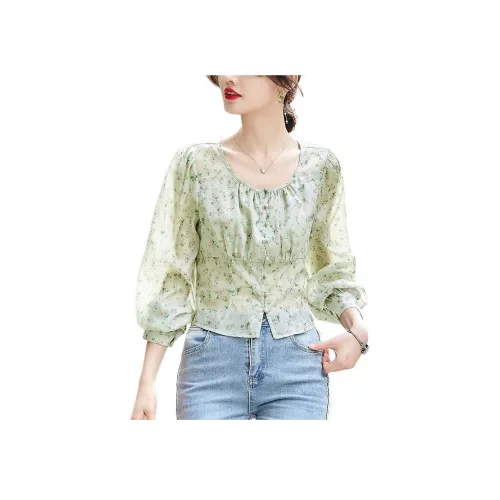 Dme Серо-зеленые Женские Рубашки