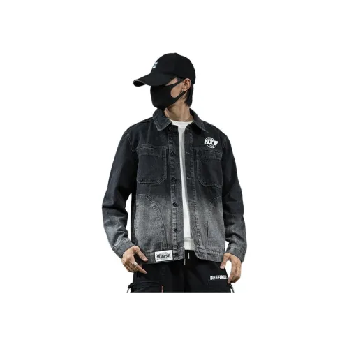 TAIZILONG Градиентный Мужской Джинсовые куртки