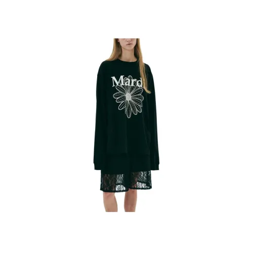 MARDI MERCREDI Черный Сливочный Унисекс Футболка