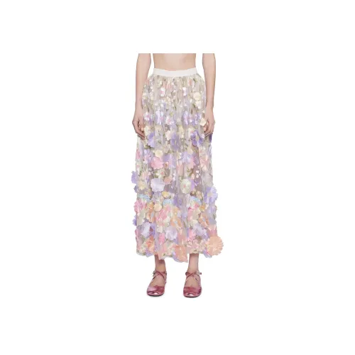 Dolls Kill Sugar Thrillz FLORAL DREAMS MAXI Юбка Повседневная Длинная Юбка Женская MULTI Многоцветная