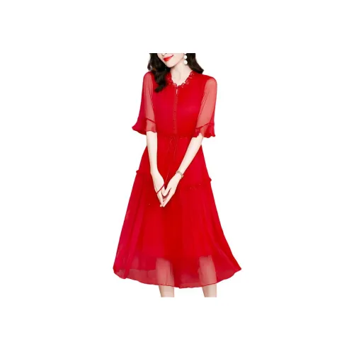 Ink Beauty Короткий рукав Платье Женское