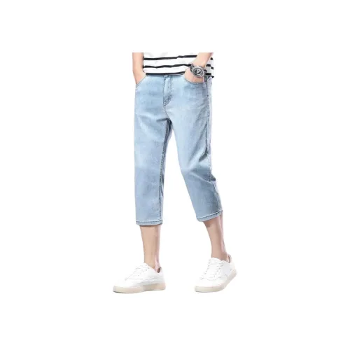 BINGSHENG Винтажные синие унисекс джинсовые шорты