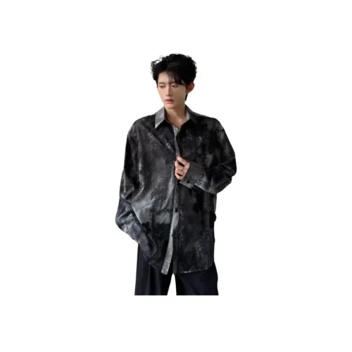 Micby Черный Унисекс Рубашки