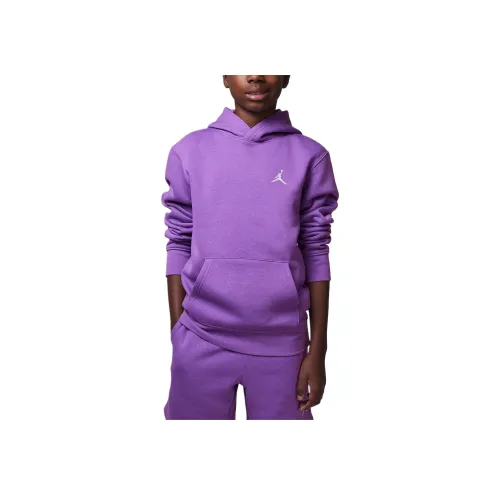 Jordan Icon Play MJ Brooklyn Флис Свитшот Черный Клубничный Подростки