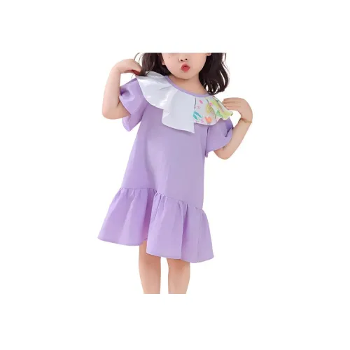 GLADDYBEAR Детское платье фиолетовое для малышей