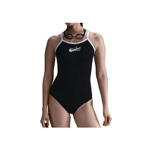 NIKE Swoosh Черный Женские Ван-Пис Купальники