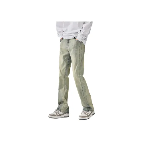 Белый медведь Джинсы Унисекс Желтый Грязь