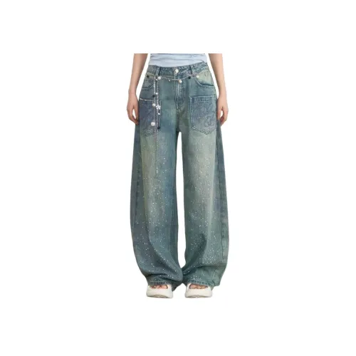 ZXBY Светло-Синие Женские Джинсы