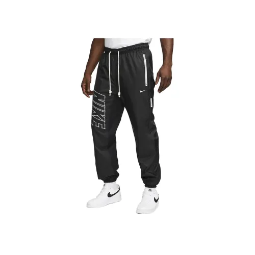 Найк Вязаные Тренировочные Штаны Мужские Черные