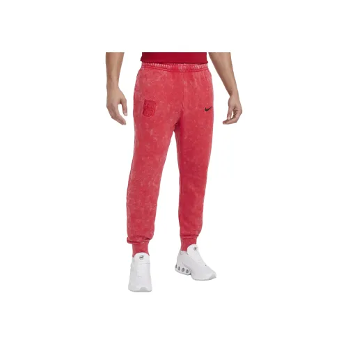 nike ClubLiverpool FW24 FC Вязаные Тренировочные Штаны Мужские Университетский Красный