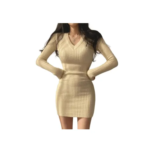 STYUW Длинное платье с длинным рукавом женское