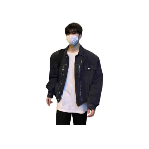 SOCKKEY Черный Унисекс Джинсовые куртки