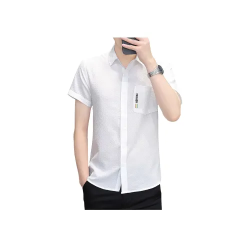BAISHENGHU Рубашка с коротким рукавом мужская