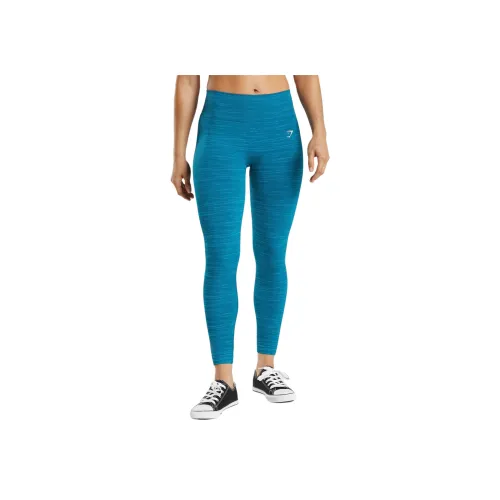 GYMSHARK Adapt MARL Леггинсы Женские Атлантический Синий