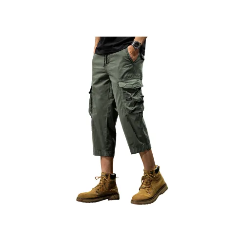 LUJIEBANG Повседневные шорты Мужские Армейский зеленый