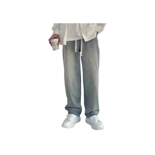 GEOGRE ALEX Винтажные синие унисекс джинсы