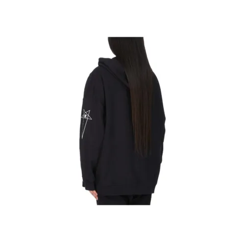 RICK OWENS Черные Женские Свитшоты