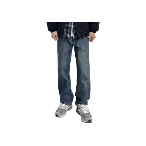 PANDA ADEVIL Синий Серый Унисекс Джинсы