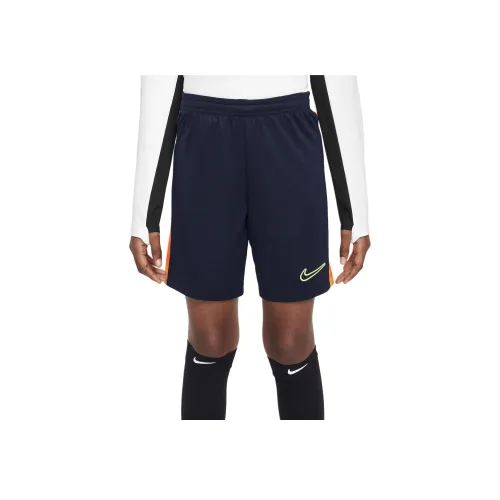 Nike Dri Fit Academy23 Шорты для детей 3-7 лет цвет обсидиановый полный апельсин стиль Vortex