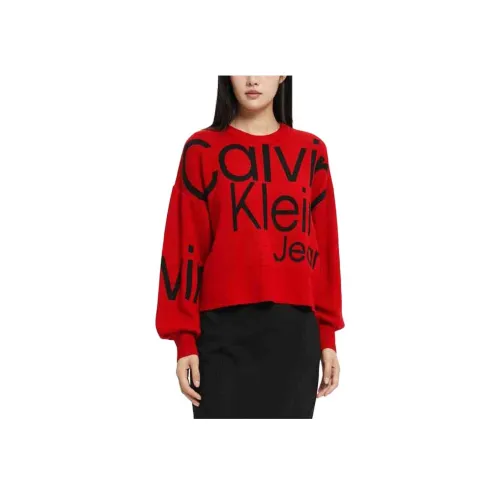Calvin Klein Женские Свитеры Красного Цвета