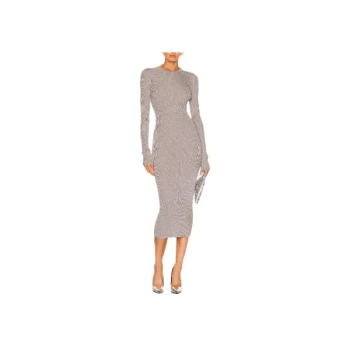 WARDROBE.NYC Длинное платье с длинными рукавами женское