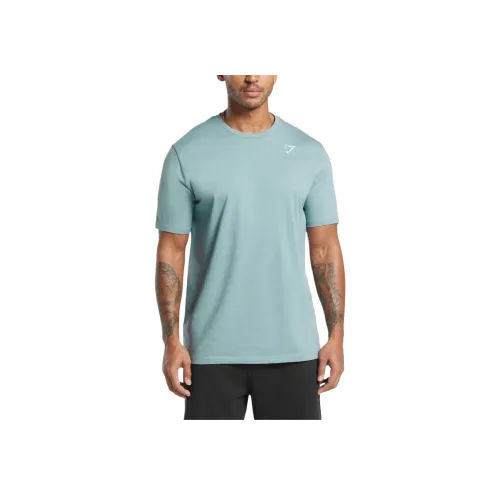 GYMSHARK Crest T Рубашка Мужская Синяя